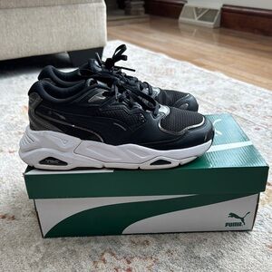 Puma Black and White Sneakers